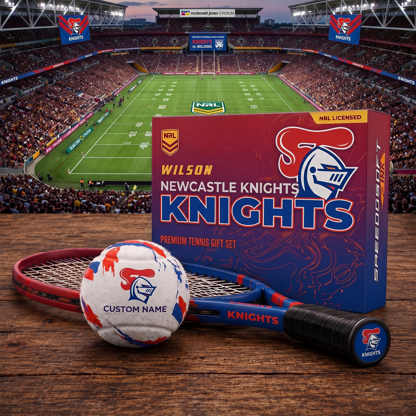 NK_PREMIUM NRL EXCLUSIVE PERSONALIZED TENNIS BALL SET LIMITED EDTION