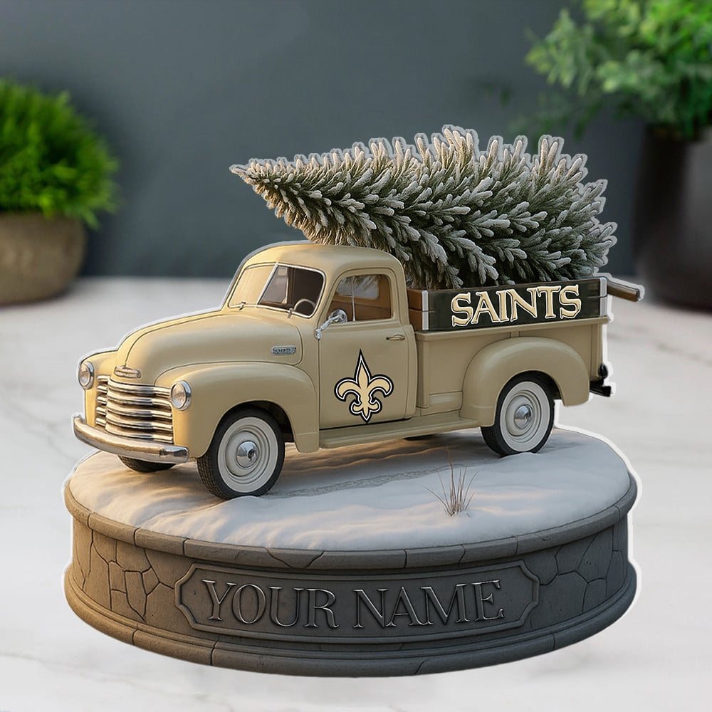 NO Custom NFL Christmas Acrylic Block Plaque Decor DatND DVT
