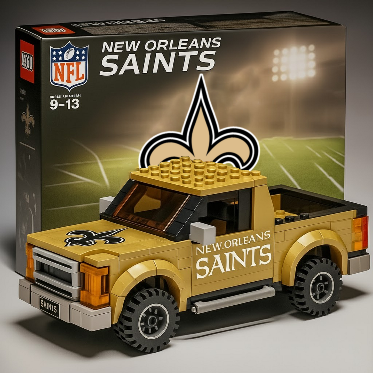 NO x NFL Building Blocks Truck Toy Set V2 DatND DVT