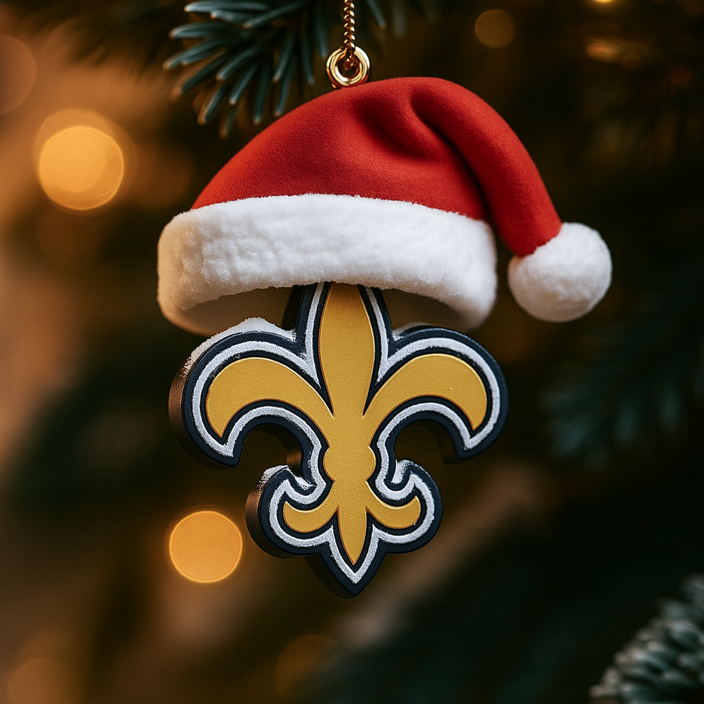 NO x NFL Santa Hat Christmas Ornament 0811 DatND DVT