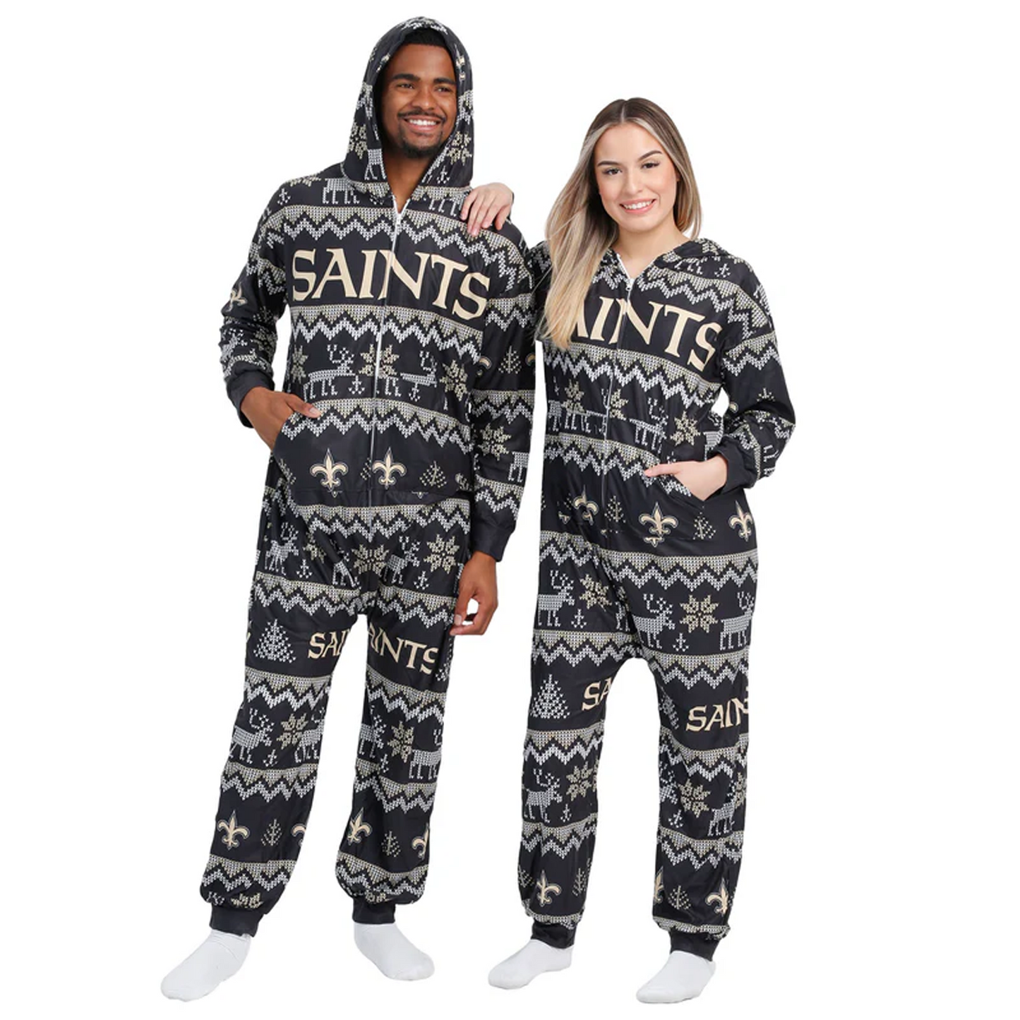 NO x NFL Ugly Pattern One Piece Pajamas DATND TANTD