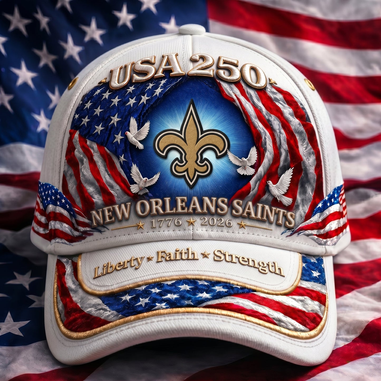 Premium NFL x NOS 250 Years Anniversary Of Freedom Cap 220626