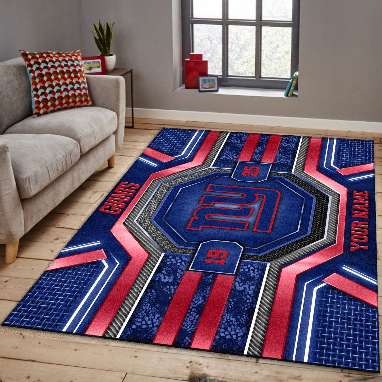 NYG x NFL Custom Rug DatND DVT