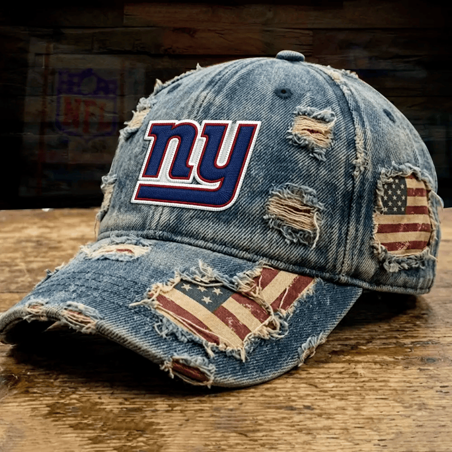 NYG x NFL Denim Washed Cap V2 2805 DatND DVT