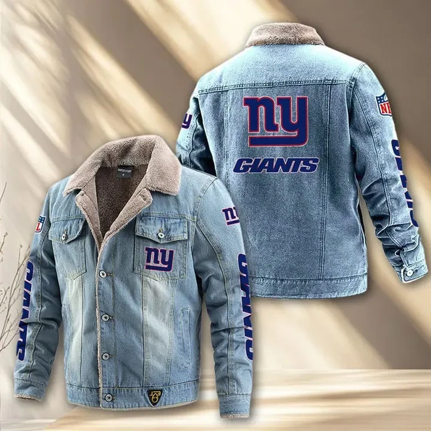 NYG x NFL Fleece Lined Denim Jacket DatND DVT
