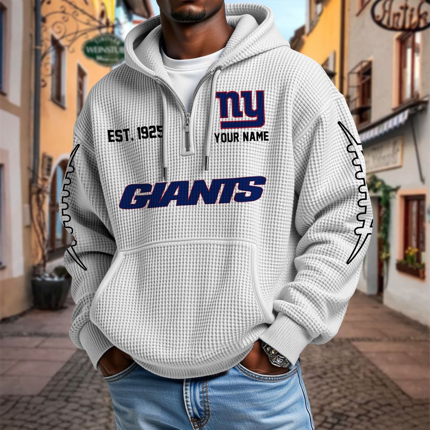 NYG x NFL Waffle Hoodie DatND DVT