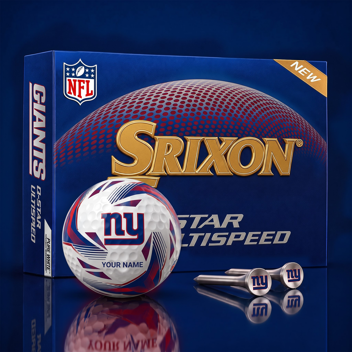 NYG_NFL Football Fan Signature Golf Ball Set – Personalized Edition