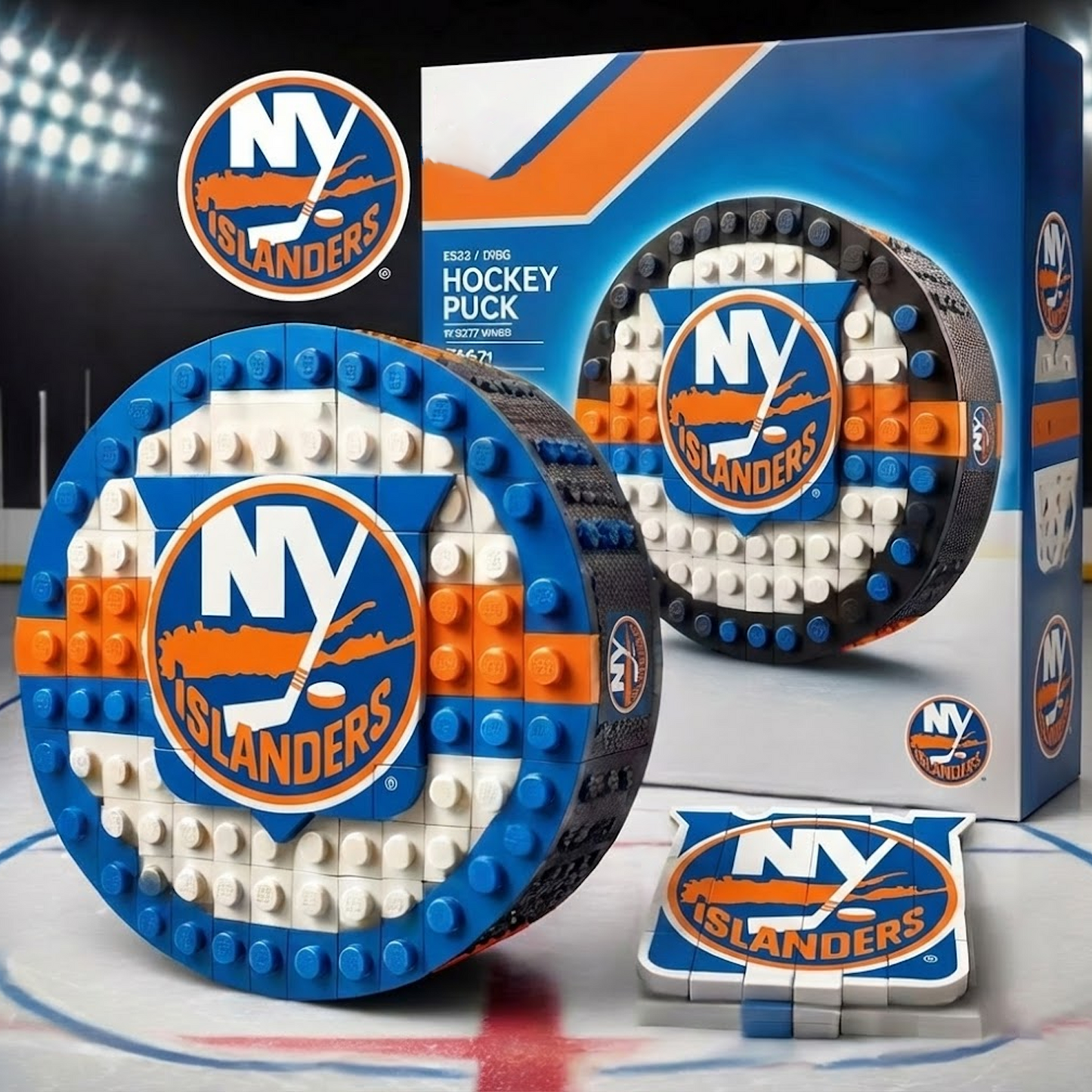 NYI x NHL Hockey Game Building Blocks 0512 DDT CTND