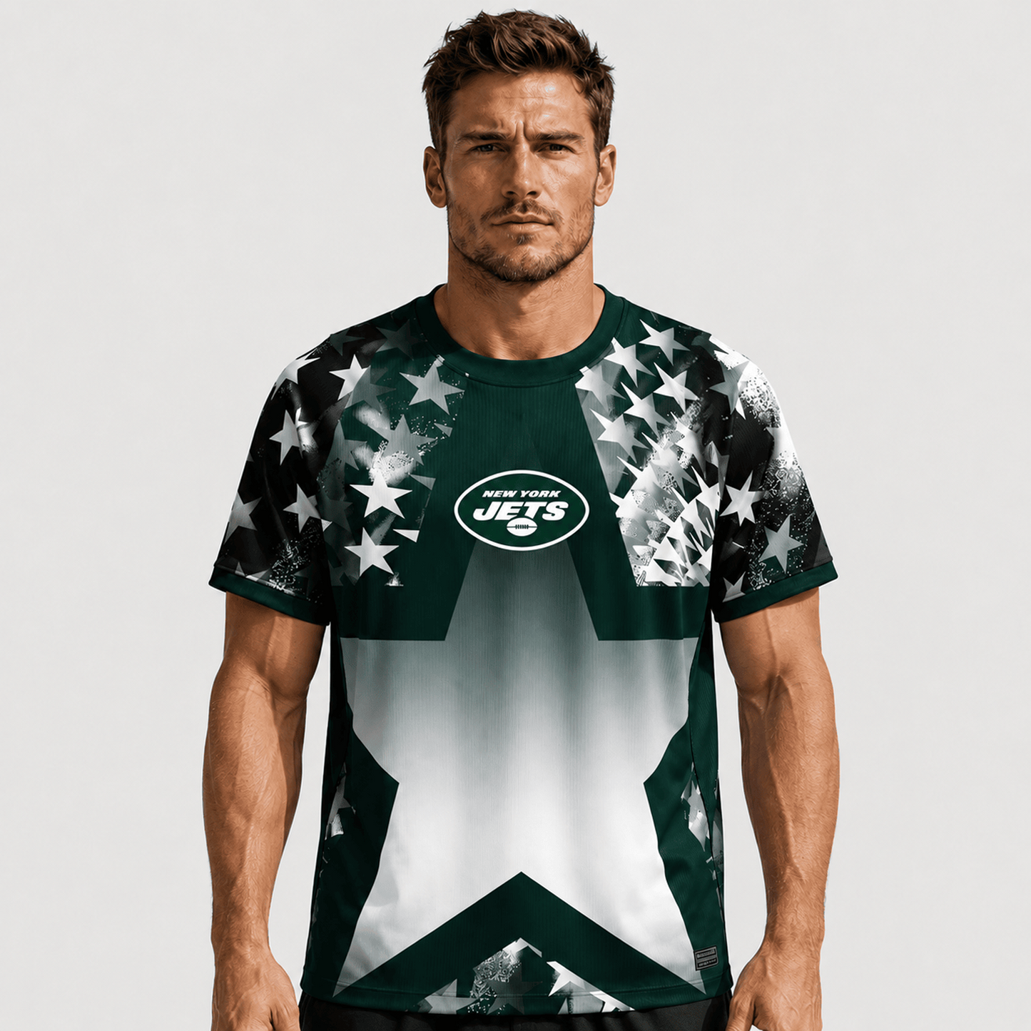 NYJ X Premium NFL Premium Patriotic Football Star