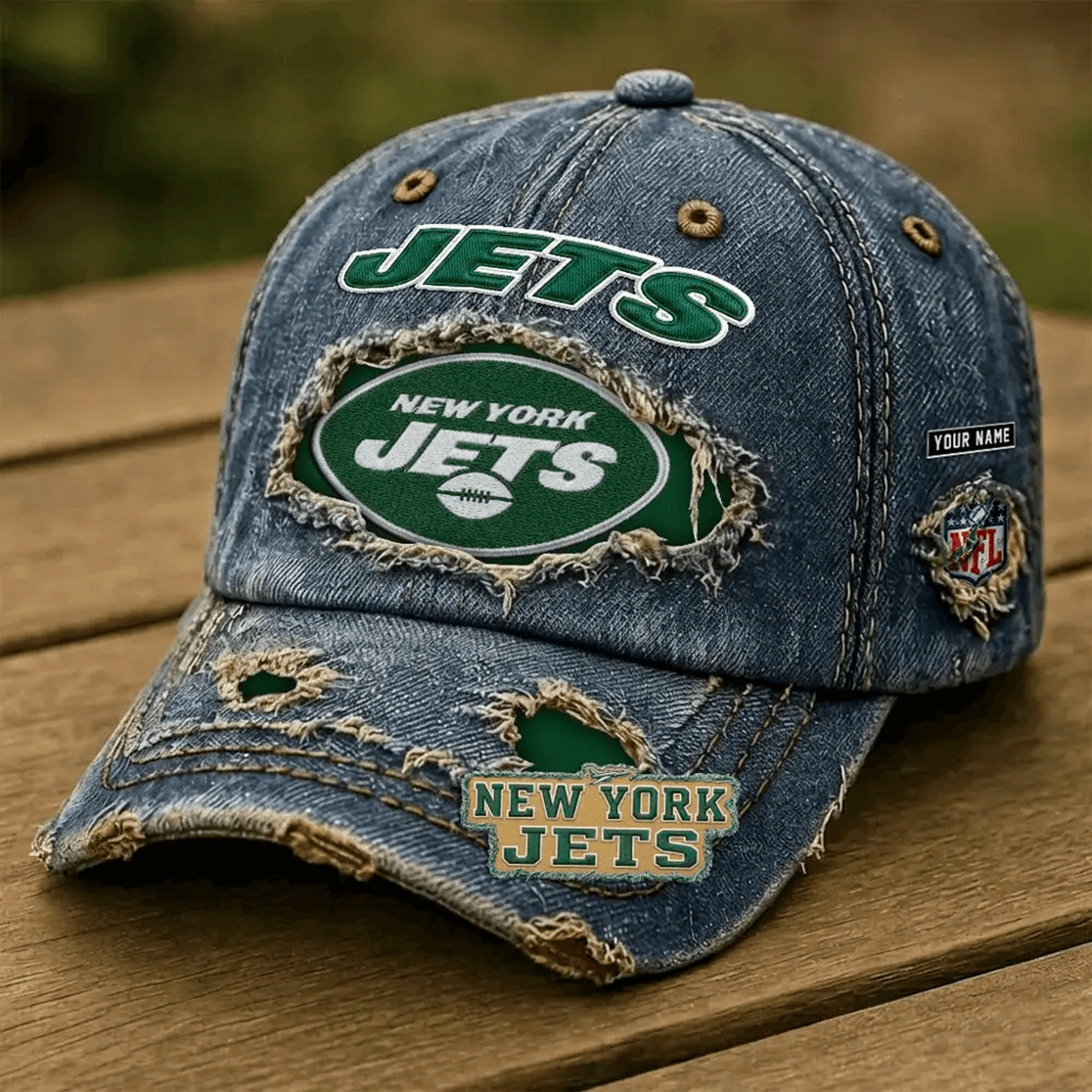 NYJ x NFL Denim Washed Cap 2805 DatND DVT