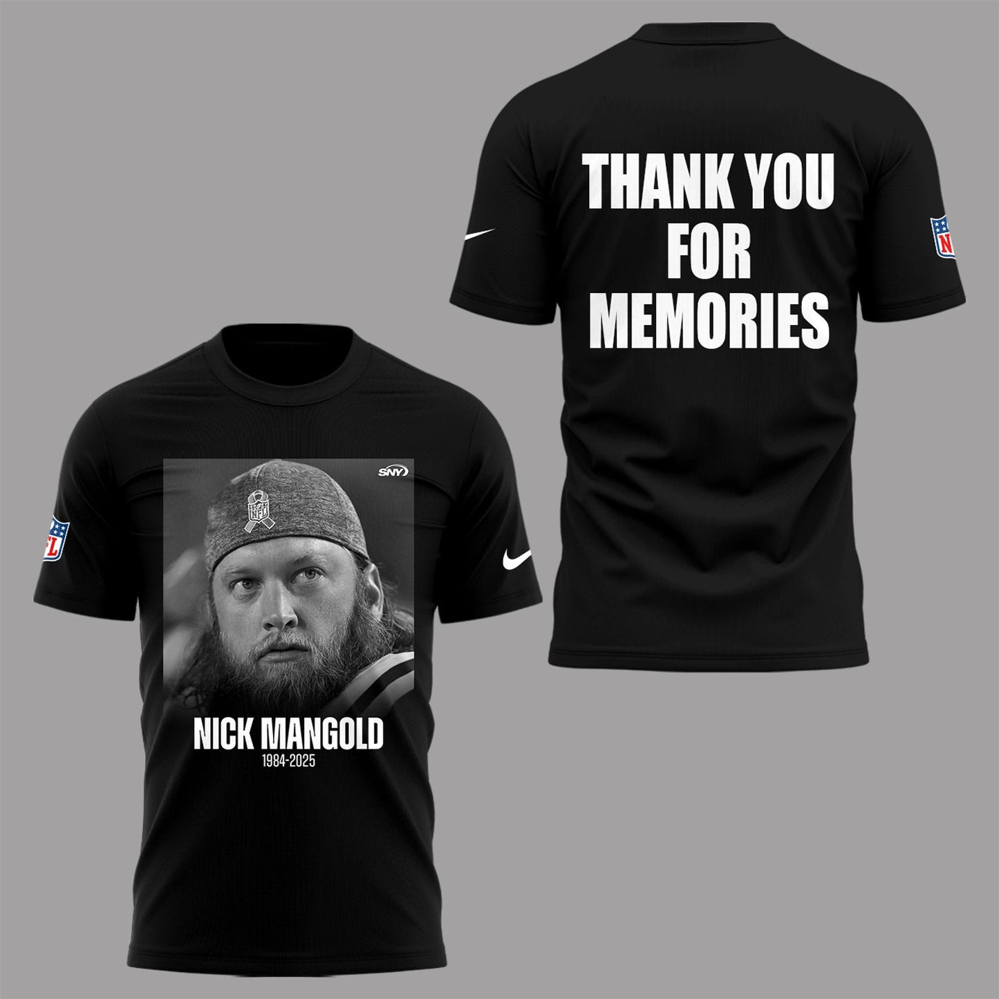 NYJ x NFL Limited Editon “Pray for MANGOLD” Tshirt 2710 DatND DVT