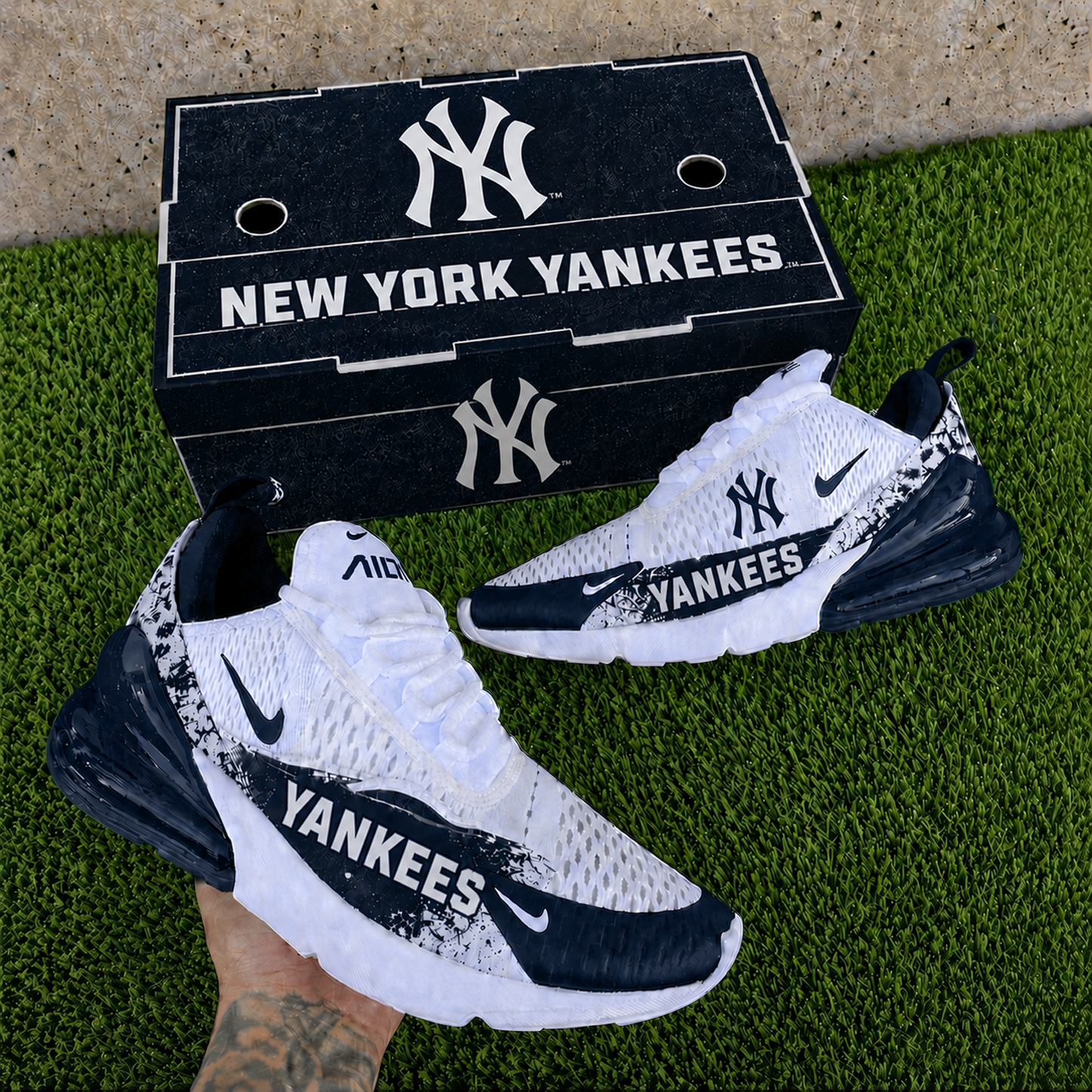 NYY x MLB Nike Air Max 270 Shoes 1905 DatND DVT