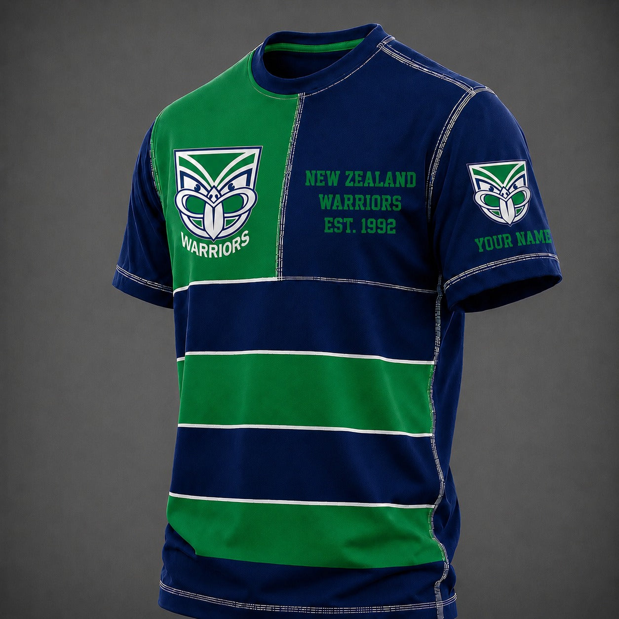 NZW x NRL Premium Vintage All Over Print T-Shirt 3D Personalized Gift For True Fan