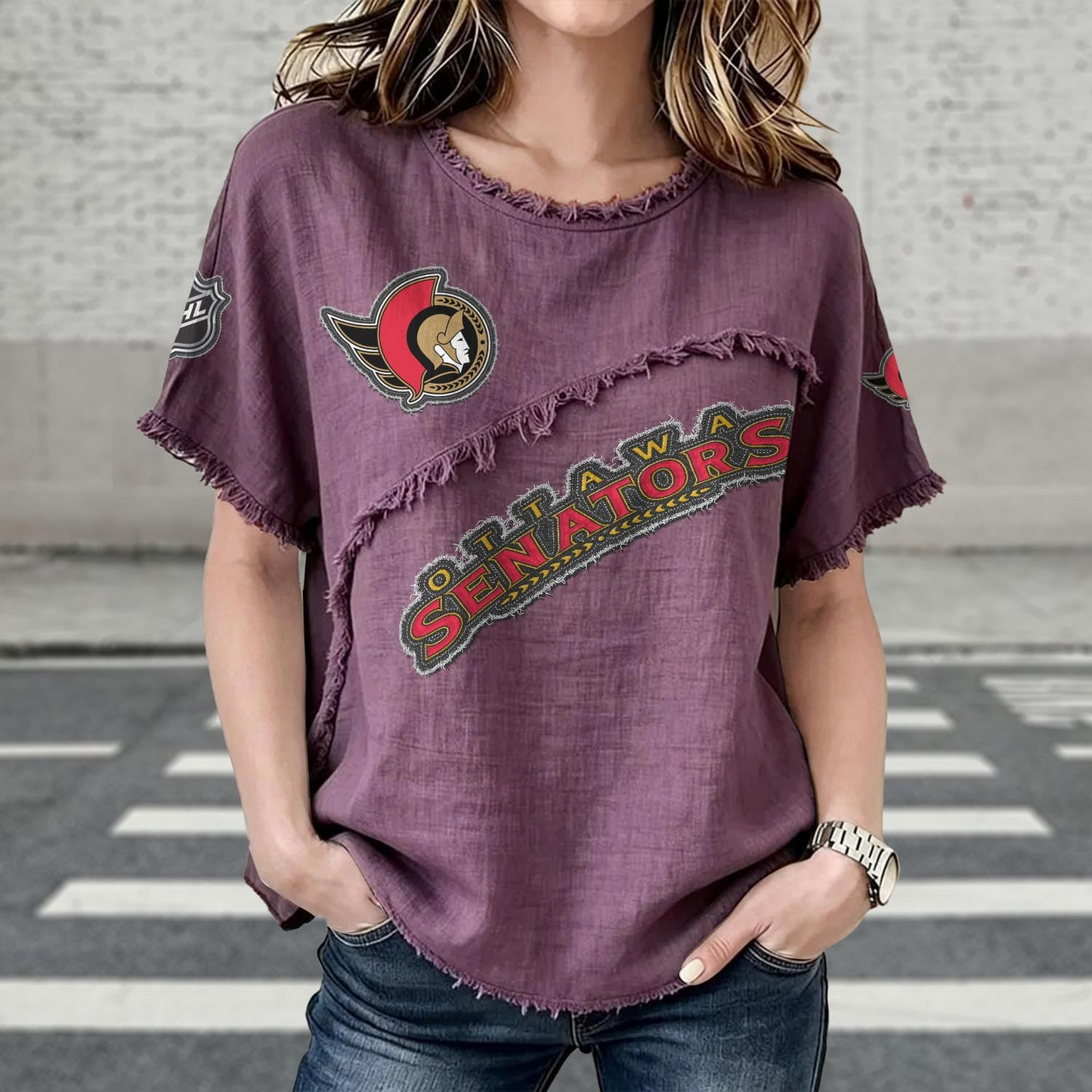 OTT x NHL Womenƒ??s Vintage O-Neck 2905 DatND DVT