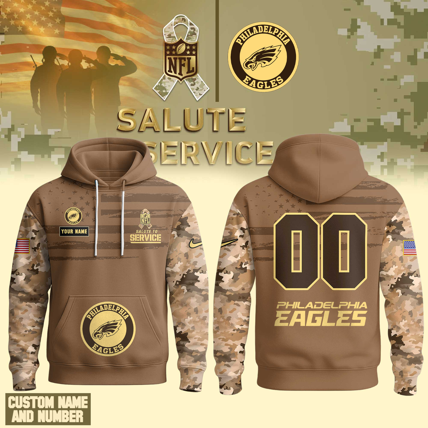 PE Premium NFL Salute To Service Hoodie DDT NTL
