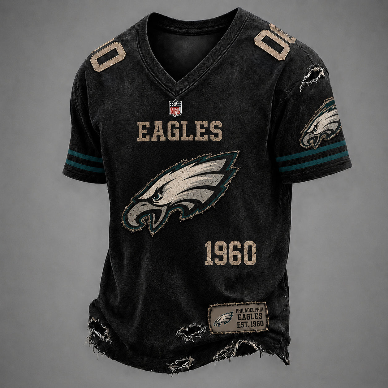 PE x NFL Premium V-neck Shirt 230626