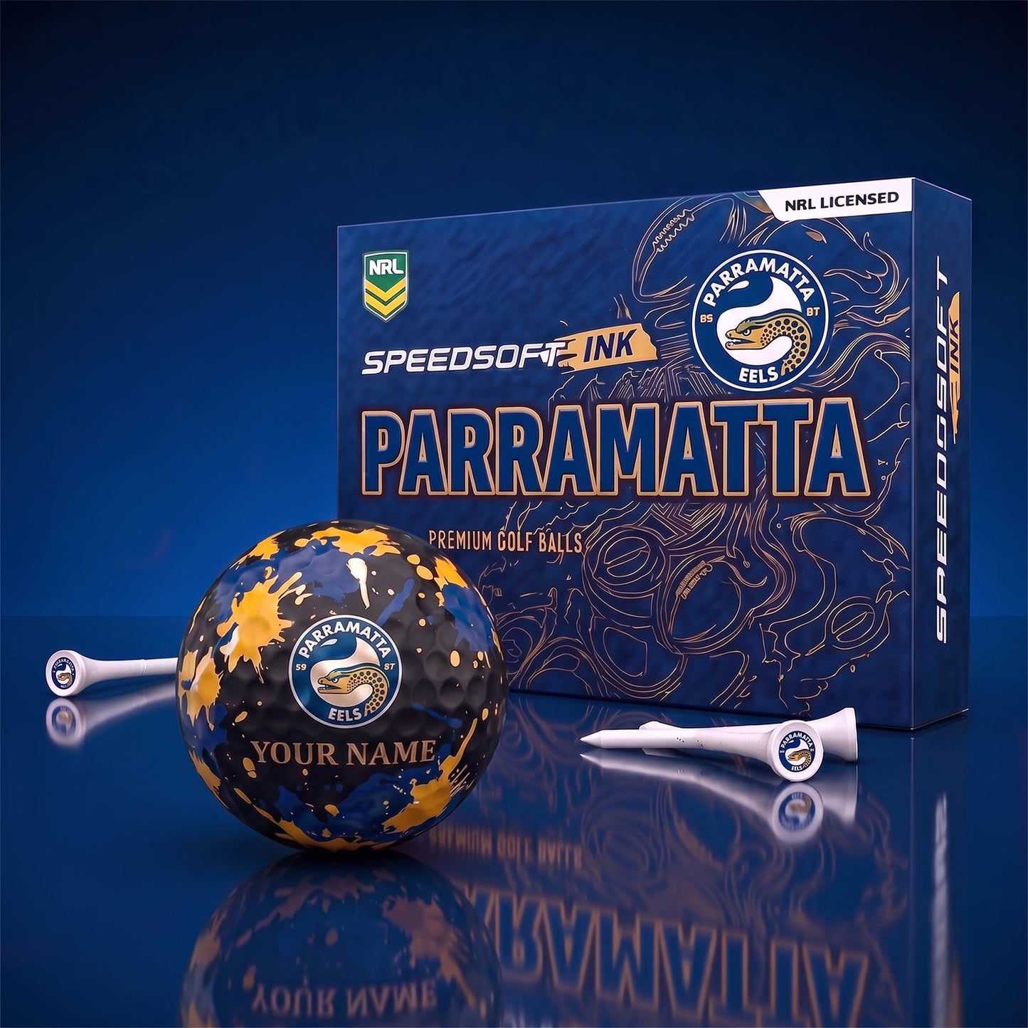 PREMIUM NRL X PE EXCLUSIVE PERSONALIZED GOLF BALL SET LIMITED EDTION