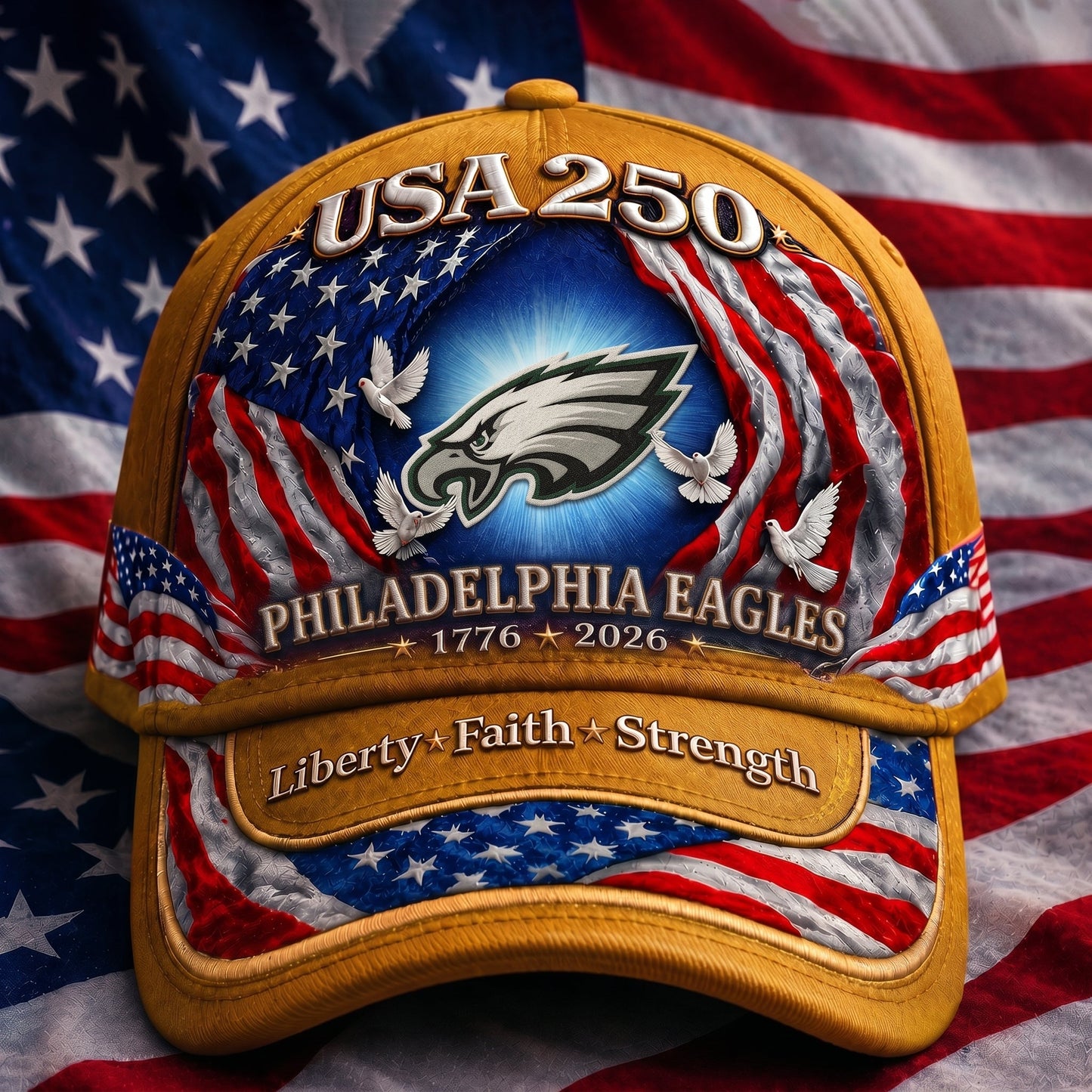 Premium NFL x PE 250 Years Anniversary Of Freedom Cap 220626
