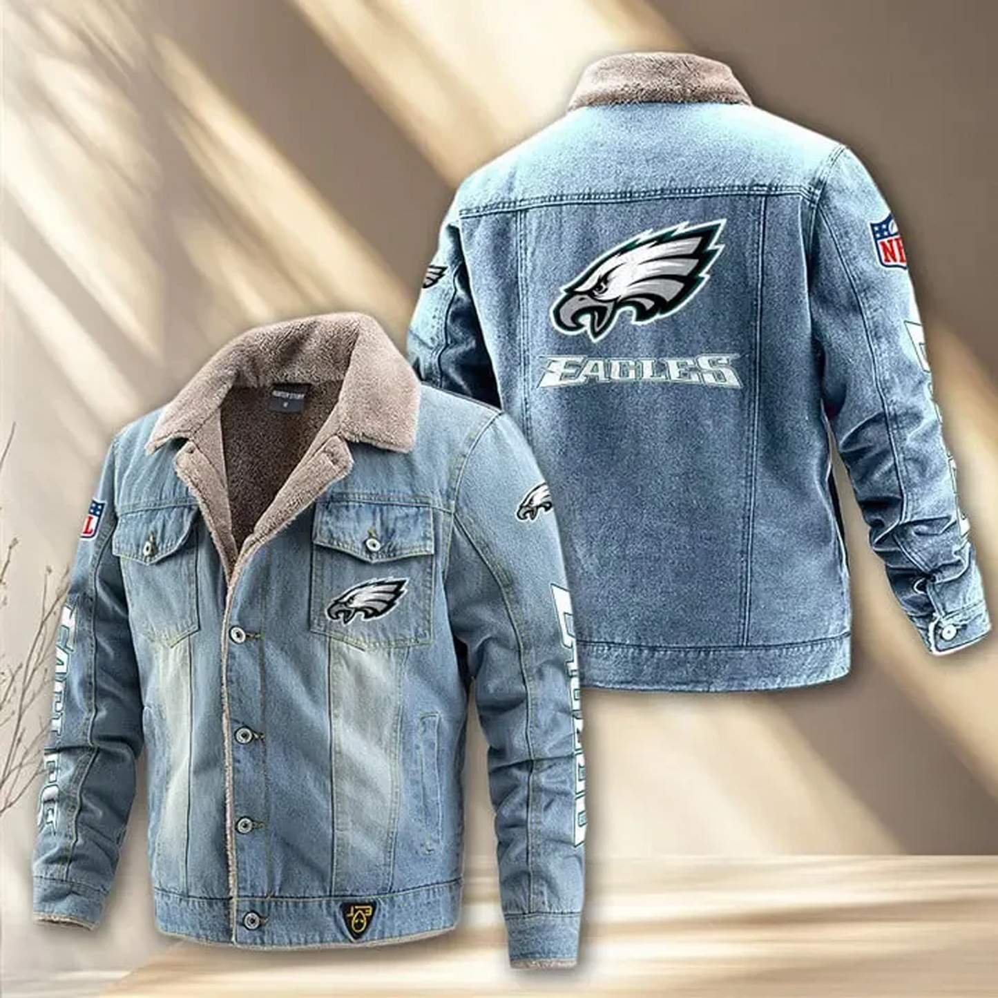 PHI x NFL Fleece Lined Denim Jacket DatND DVT