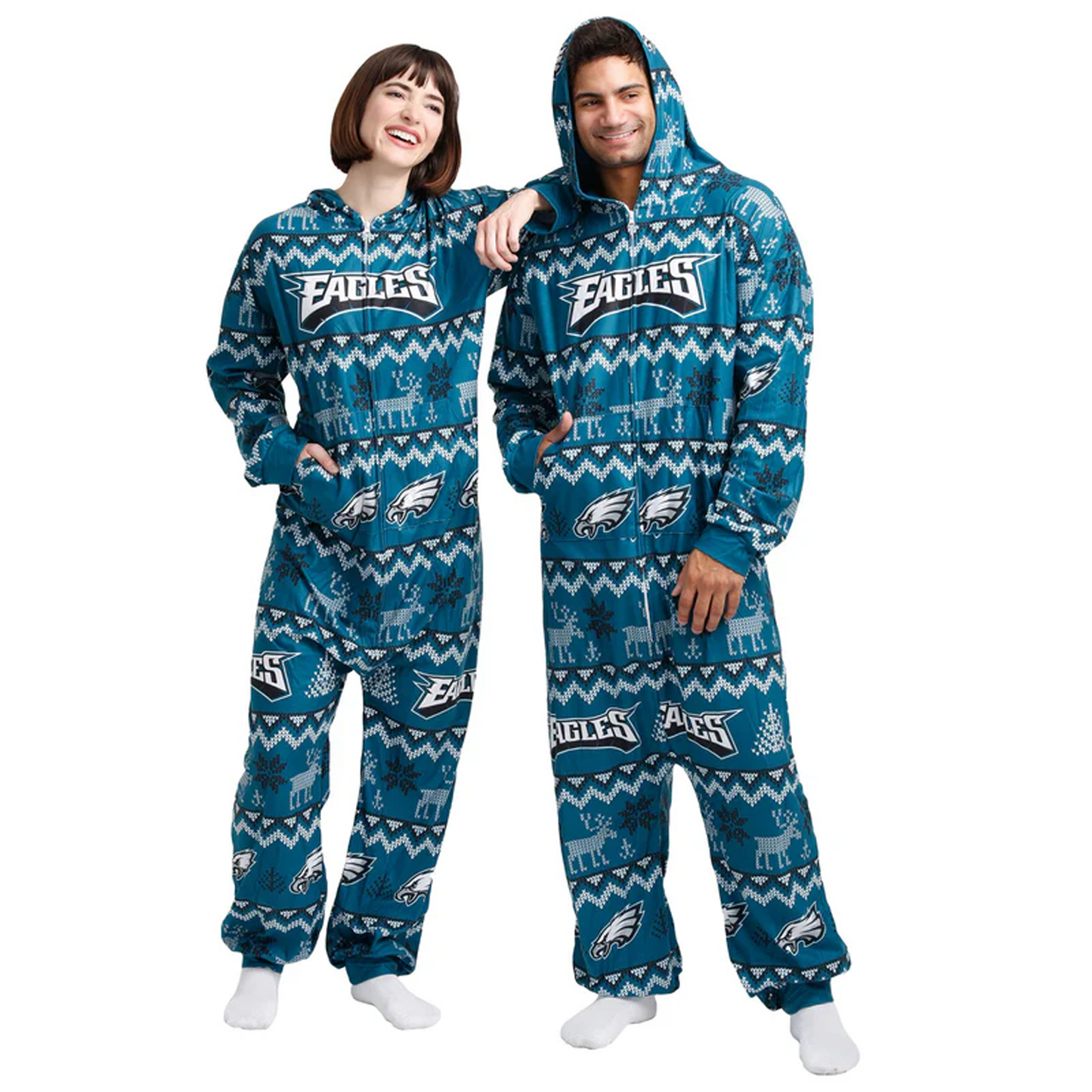 PHI x NFL Ugly Pattern One Piece Pajamas DATND TANTD