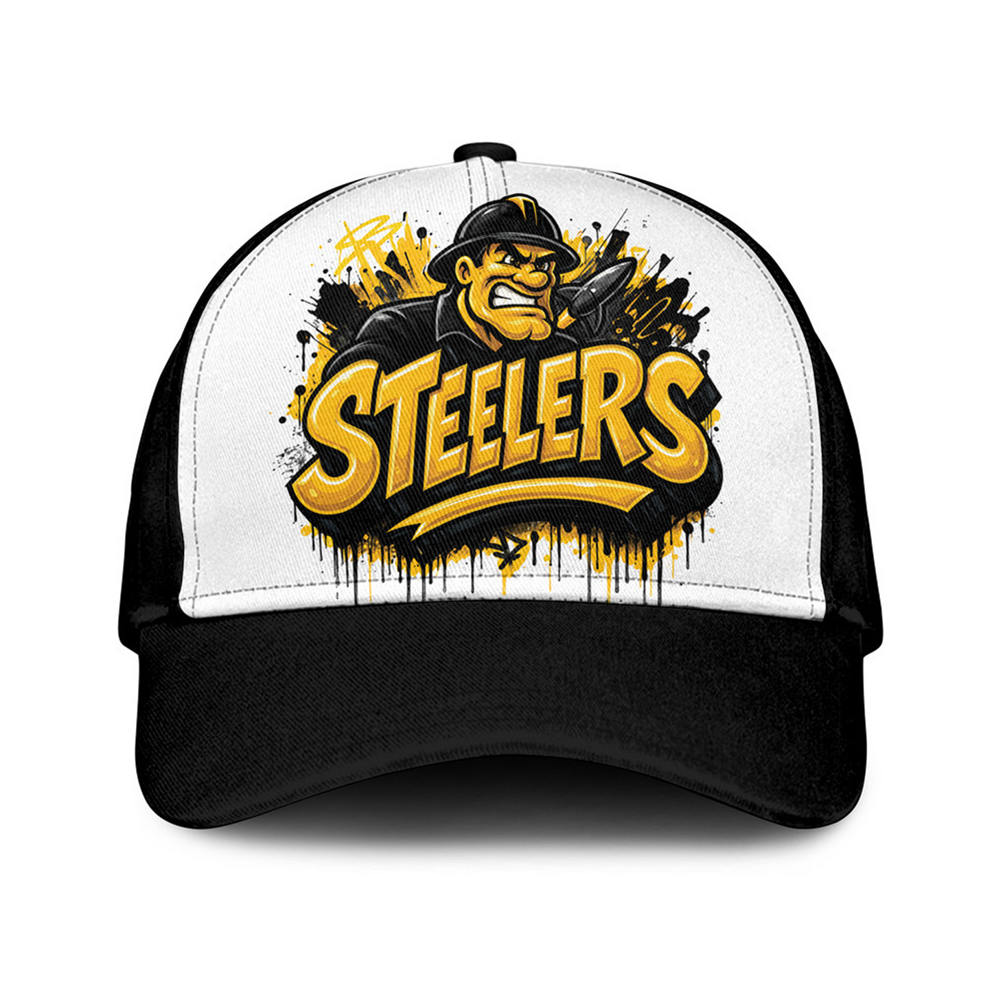 PIT x NFL Premium Custom Graffiti Team Cap