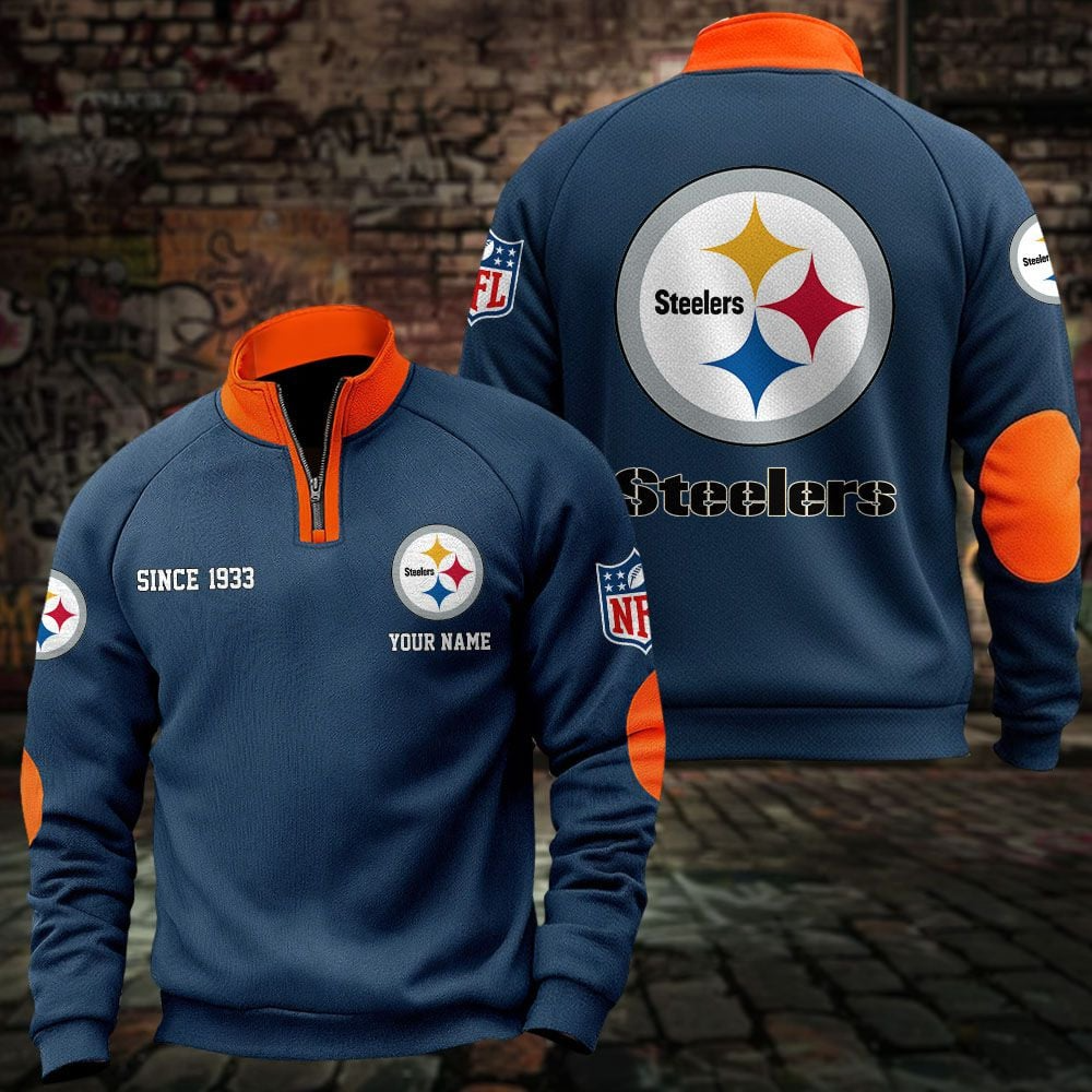 PIT x NFL Sweatshirts Quarter Collared Sweatshirt Pullover DatND DVT