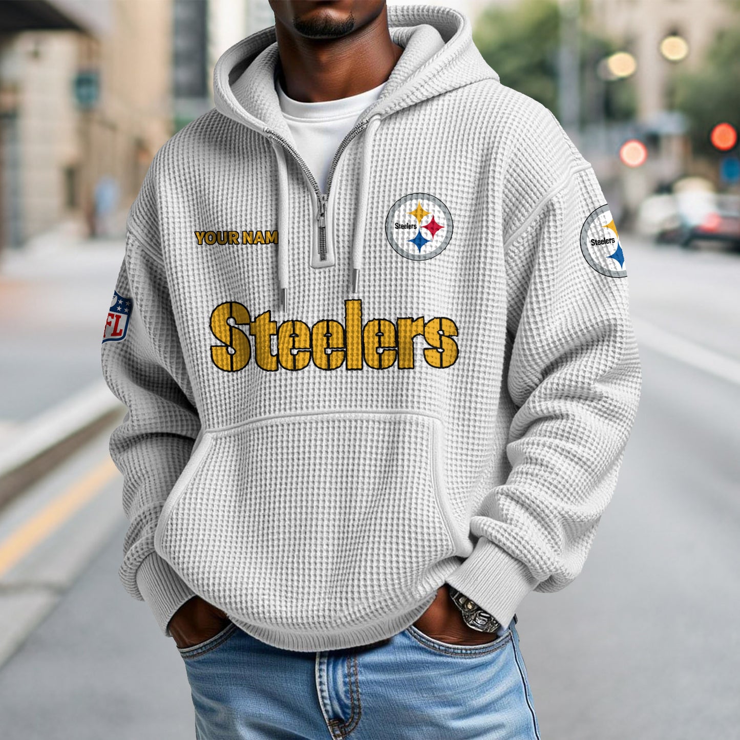 PIT x NFL Waffle Hoodie DatND DVT