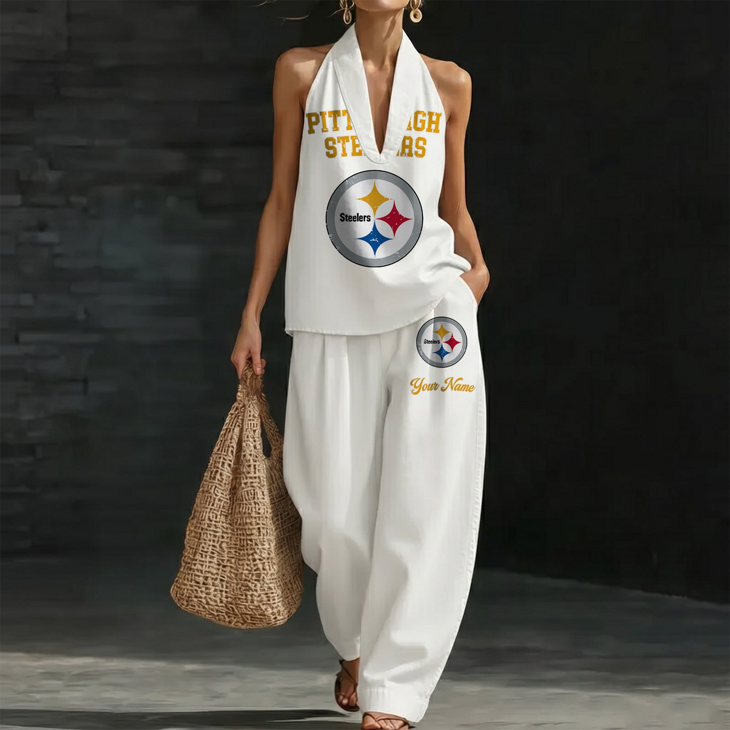 PIT x NFL Women's Vintage Washed Denim Suit DATND TANTD 030626