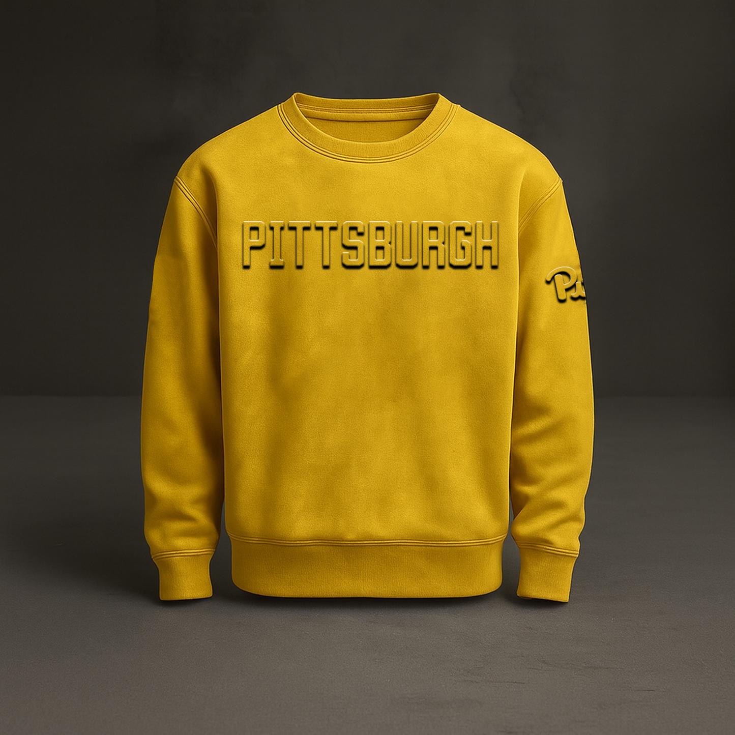PITT x NCAA Embossed Sweat Shirt DATND TANTD