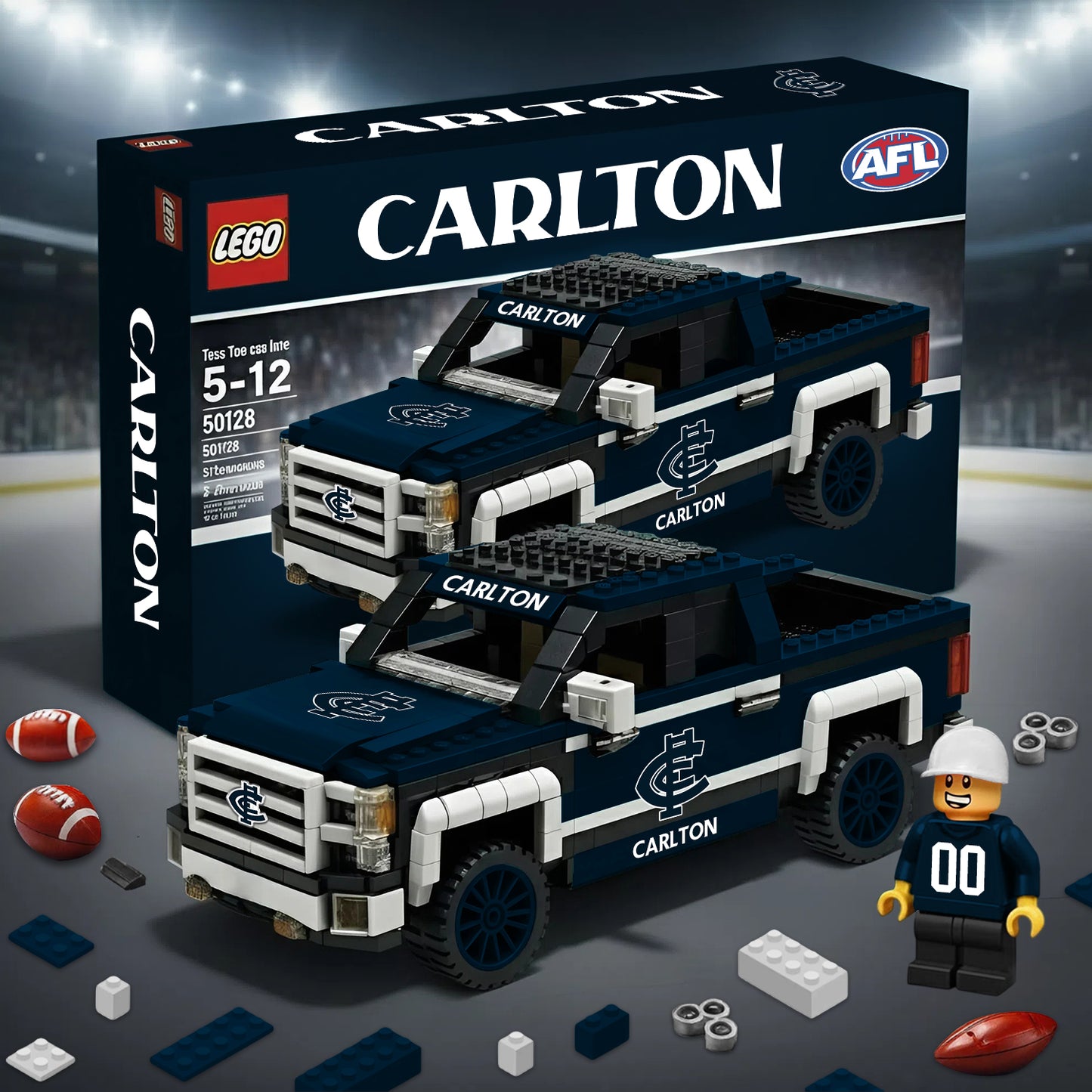PREMIUM AFL X CAR 3D RACING TRUCK BUILDING BLOCK SET TOY V2 NDT NHM