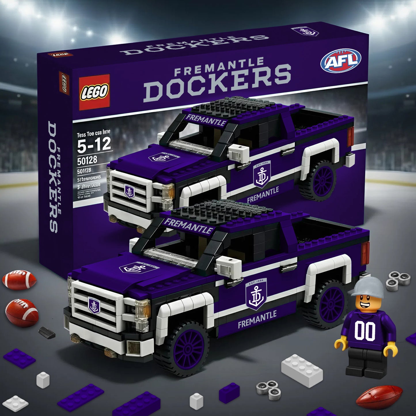PREMIUM AFL X FD 3D RACING TRUCK BUILDING BLOCK SET TOY V2 NDT NHM