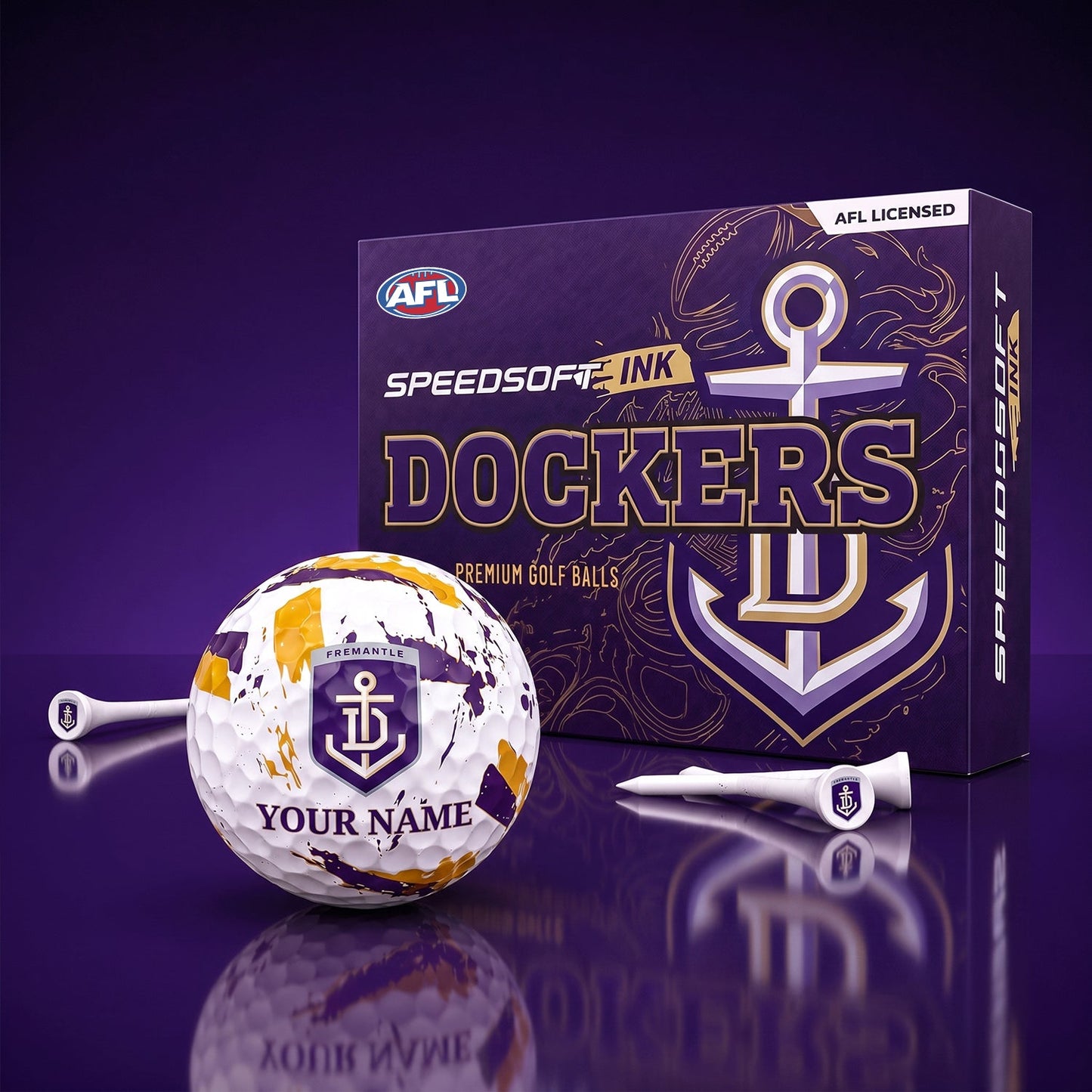 PREMIUM AFL X FD EXCLUSIVE PERSONALIZED GOLF BALL SET LIMITED EDTION