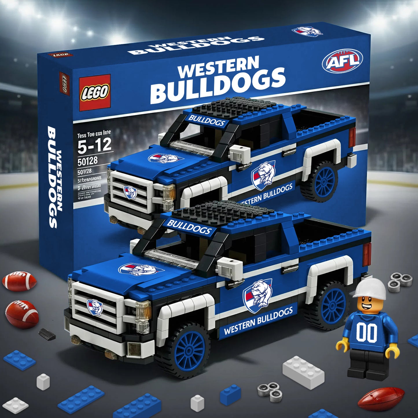 PREMIUM AFL X WB 3D RACING TRUCK BUILDING BLOCK SET TOY V2 NDT NHM