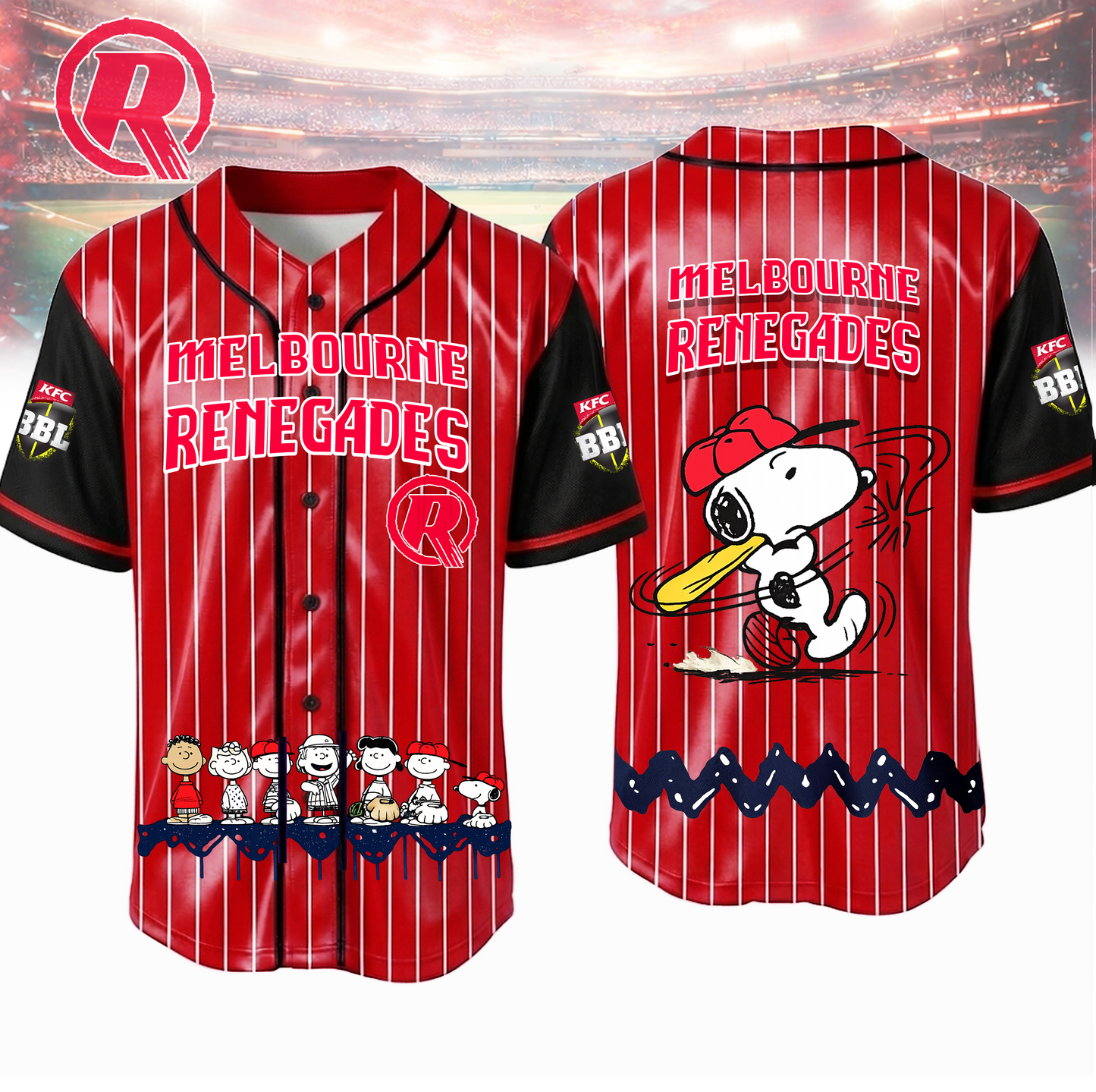 PREMIUM BBL X MR SNOPPY Baseball Shirt LIMITED EDITONS NDT VHM 020426