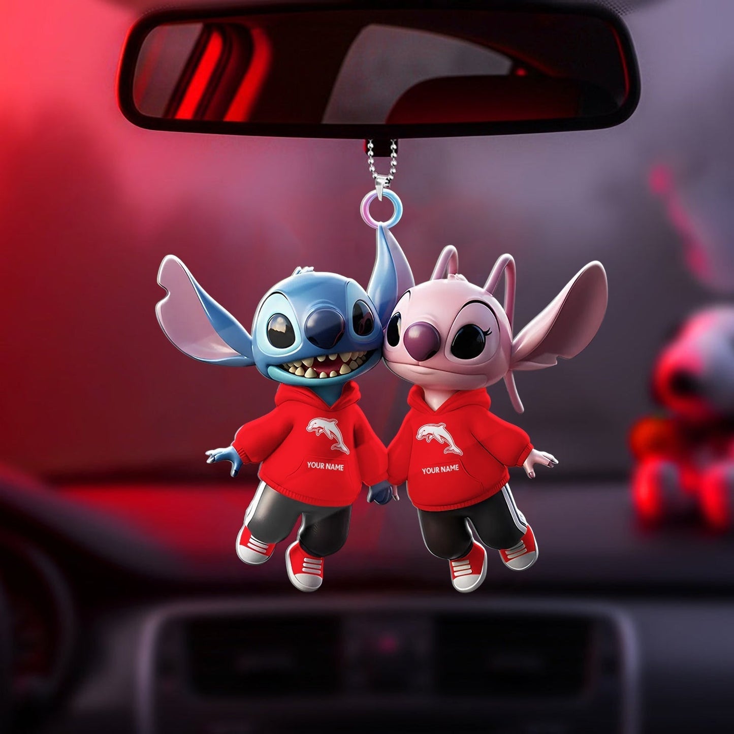 PREMIUM DOL X Stitch Car Ornament NDT NHM