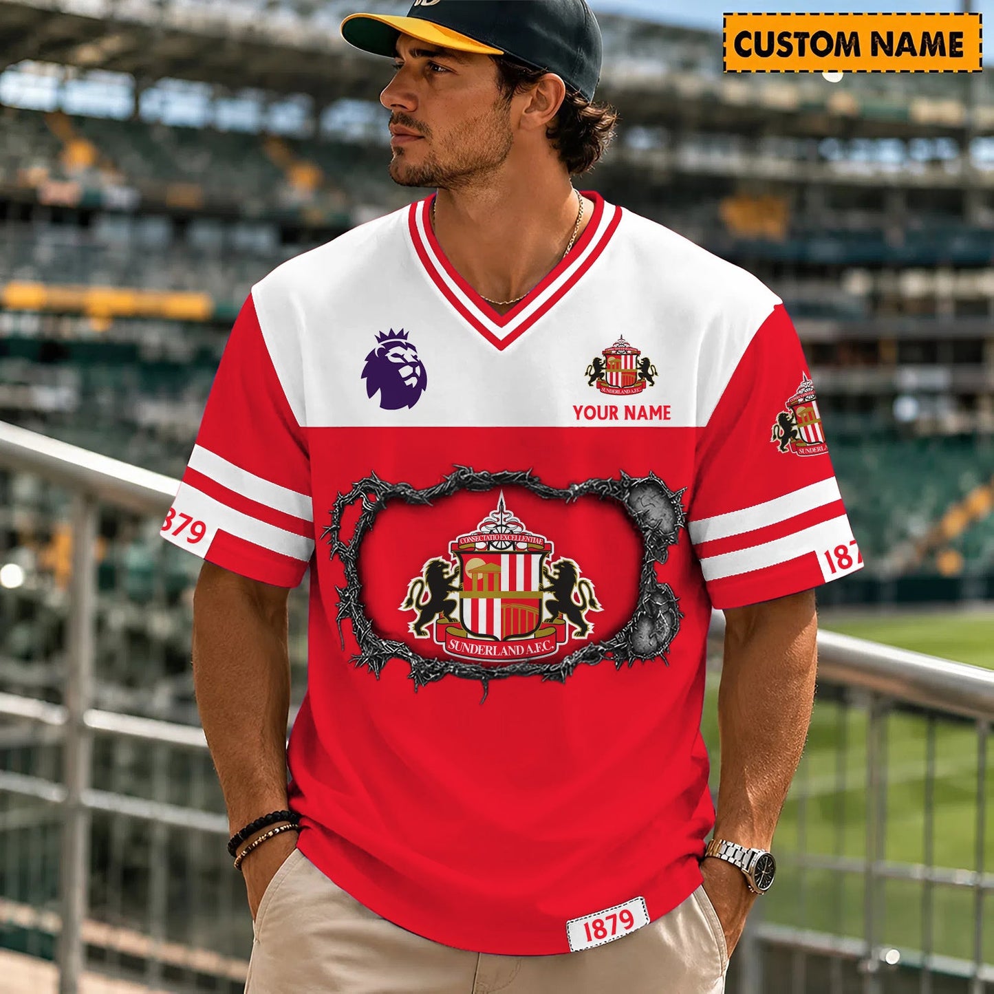 PREMIUM EPL X SUN Streetwear V-neck Shirt Custom Gifts For Fan NDT NHM 280526