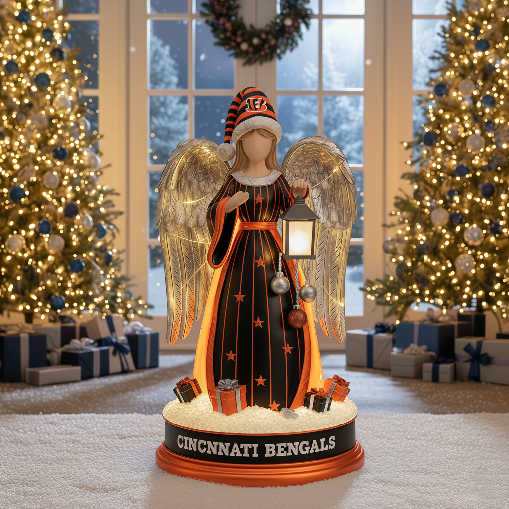 PREMIUM Holiday x CIN Guardian Angel Statue Led light - Festive Home Decor NDT NHM