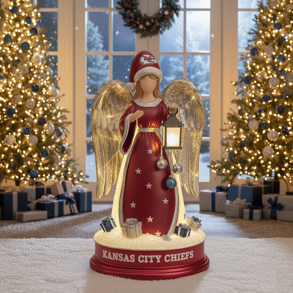 PREMIUM Holiday x KCC Guardian Angel Statue Led light - Festive Home Decor NDT NHM