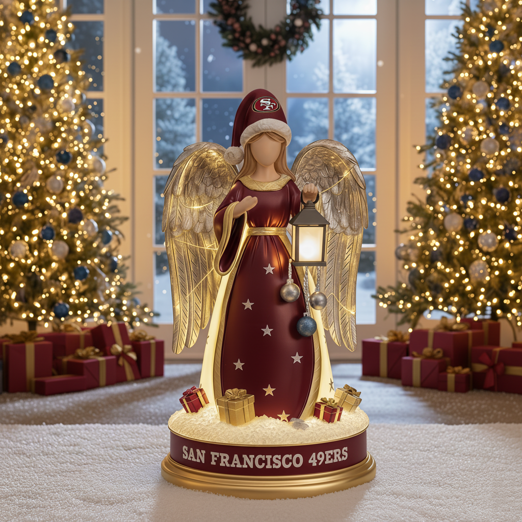 PREMIUM Holiday x SF49 Guardian Angel Statue Led light - Festive Home Decor NDT NHM