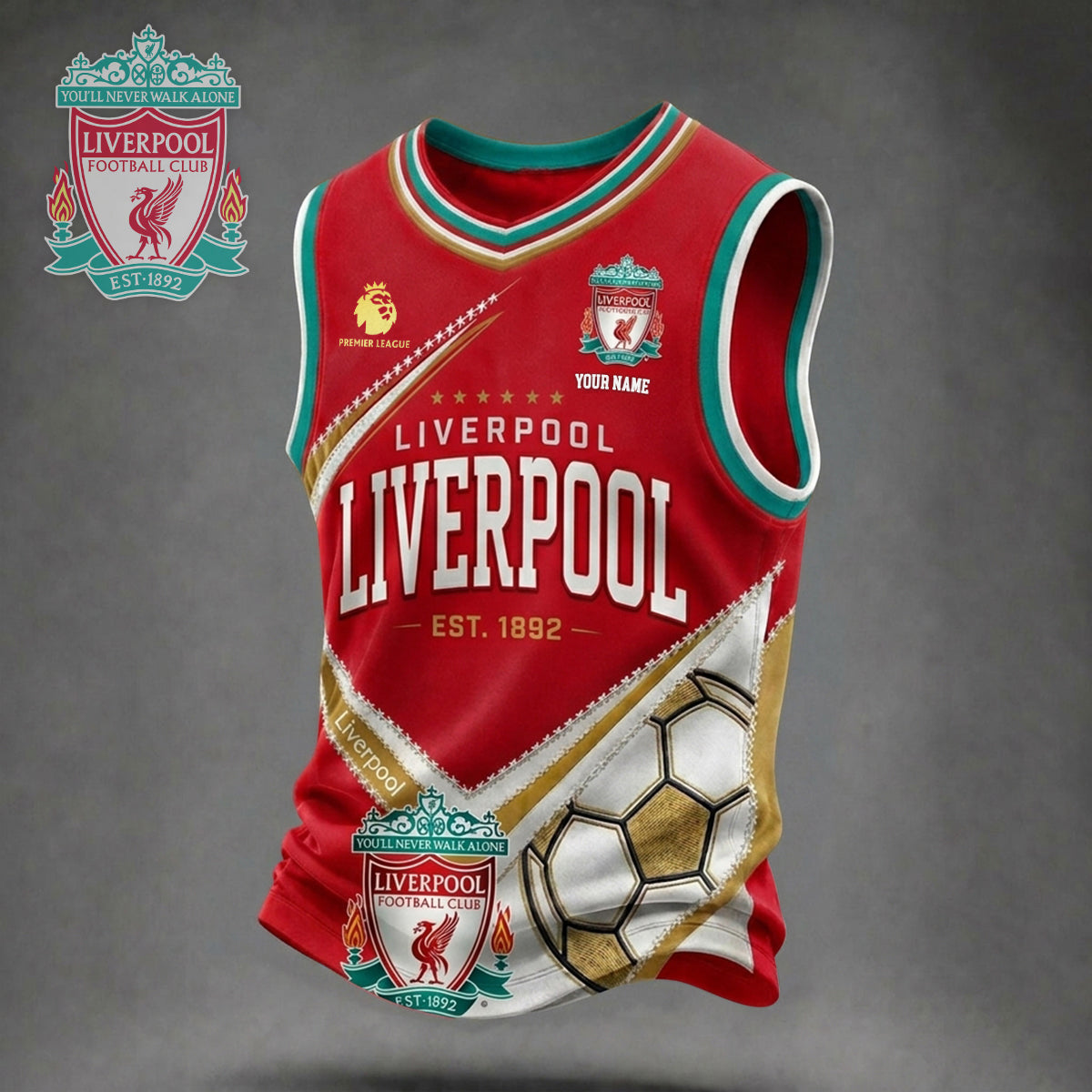 PREMIUM LUXURY EPL X LIV Game Day V-Neck Tank Top Custome Shirt NDT NHM 050626