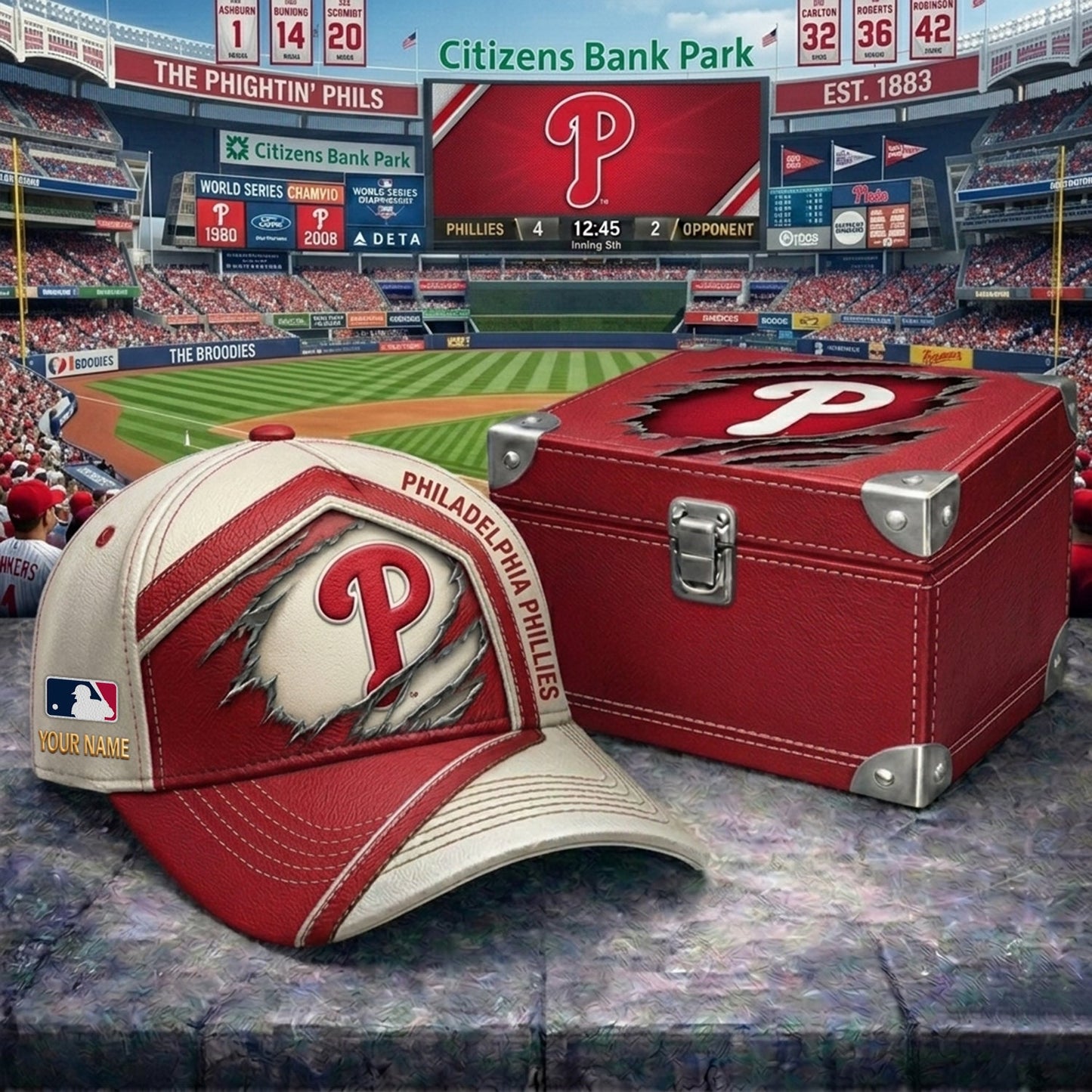 PREMIUM MLB X PHI CRACK CUSTOM NAME HAT NDT NHM 260526