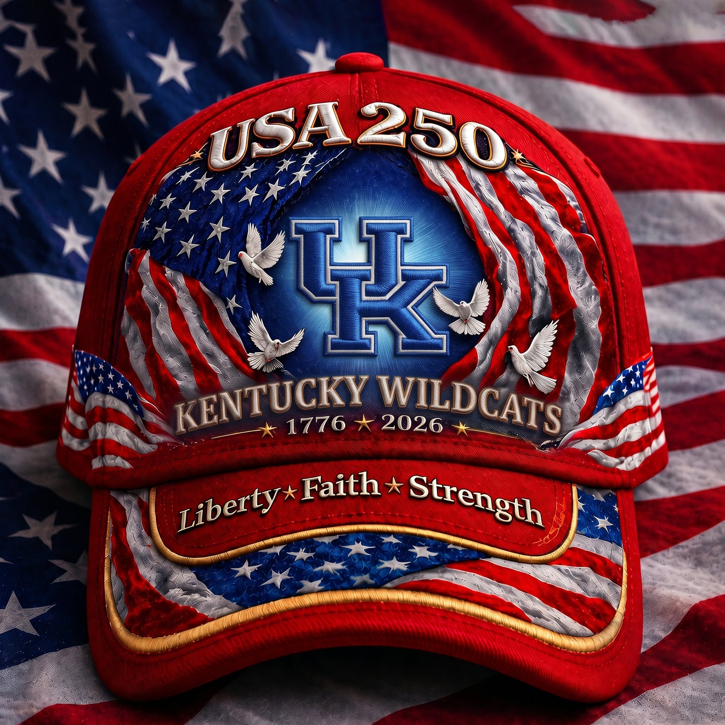 PREMIUM NCAA x KEN 250 Years Anniversary Of Freedom Cap 290626