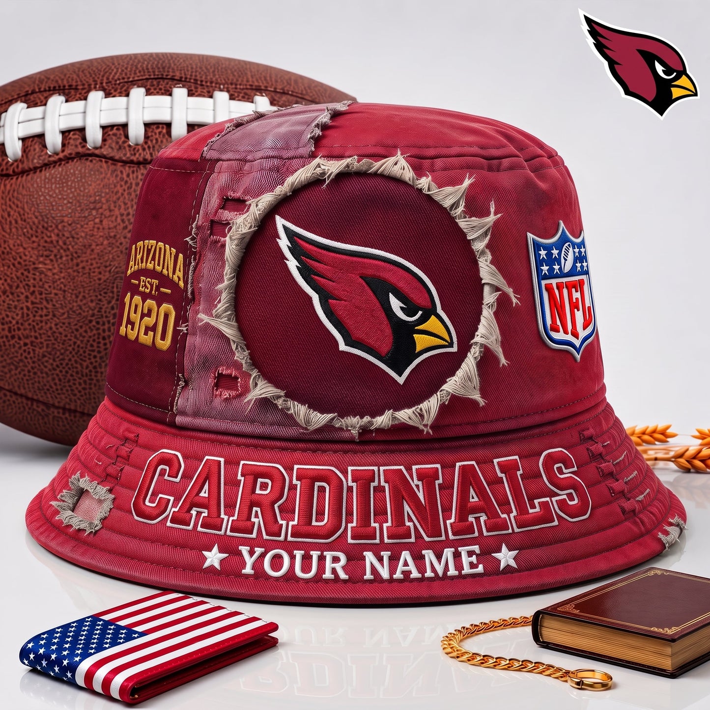 PREMIUM NFL X AC EXCLUSIVE Torn Fabric Legacy Bucket Hat For New Season 290626.