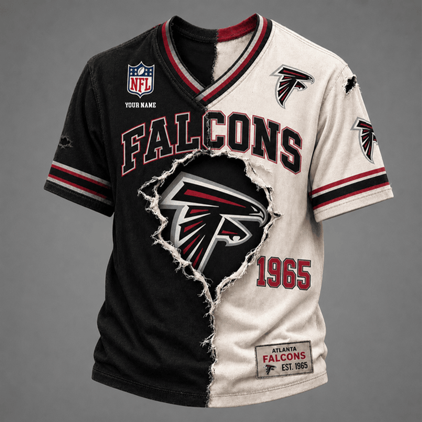PREMIUM NFL X AF GAME DAY V-Neck T Shirt FOR SUMMER HOLIDAY NDT VHM 050626