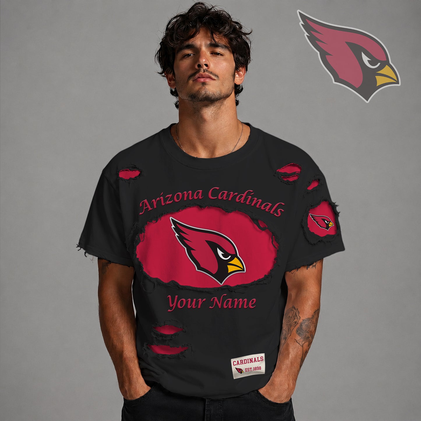 PREMIUM NFL X ARI LUXURY CREW-Neck T-Shirt V3 FOR SUMMER HOLIDAY 180626