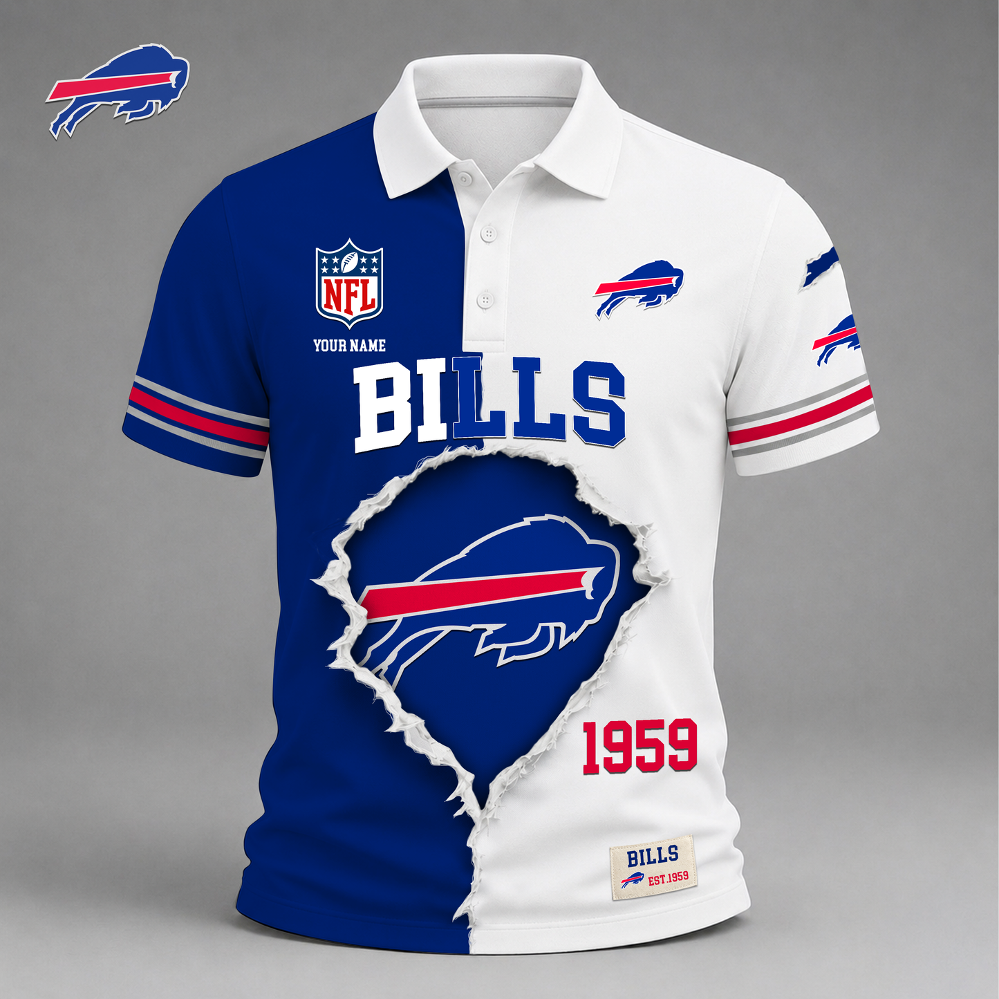PREMIUM NFL X BB LUXURY V-Neck POLO SHIRT 150626