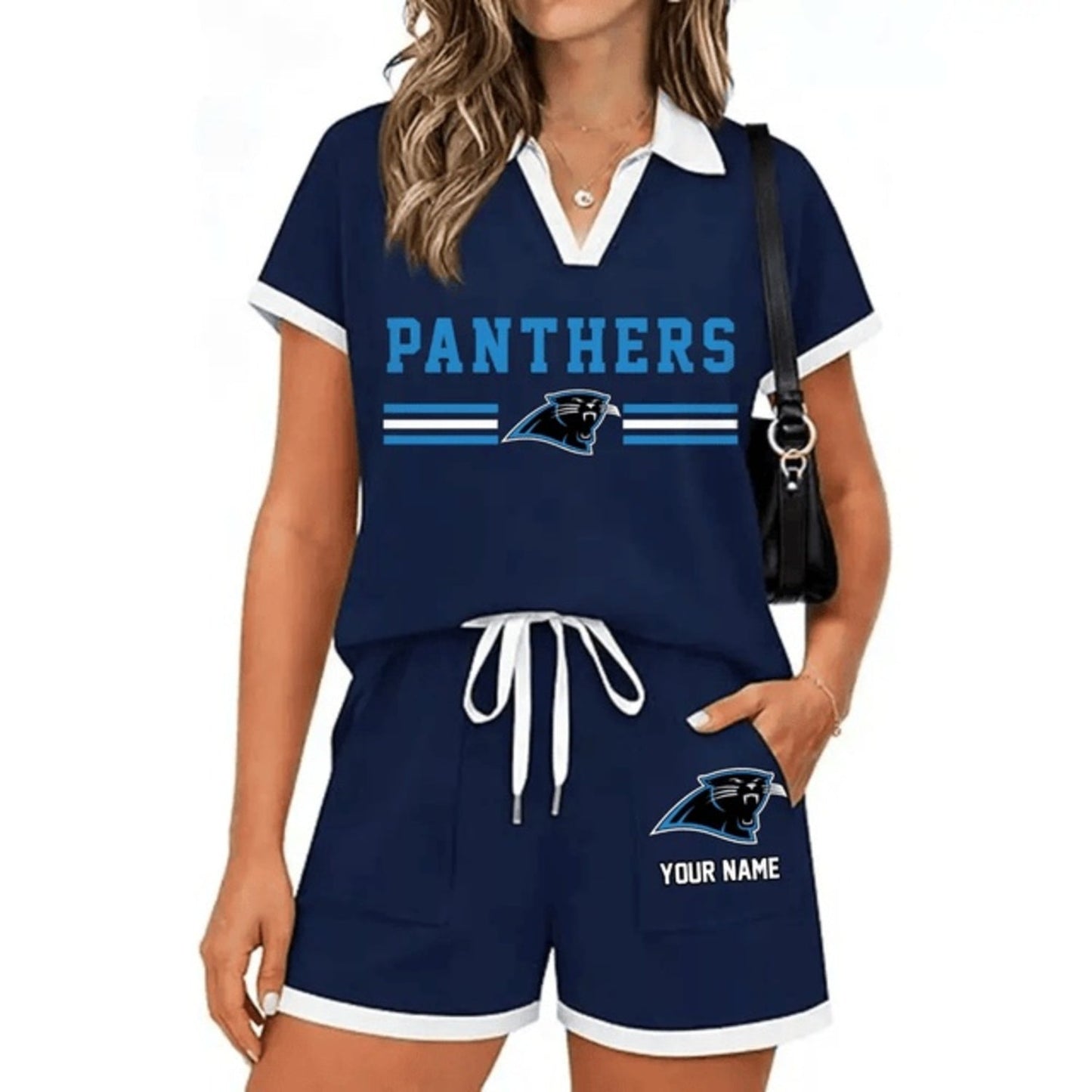 PREMIUM NFL X CAR Retro Athletic Contrast Polo Set FOR SUMMER HOLIDAY NDT NHM 100626
