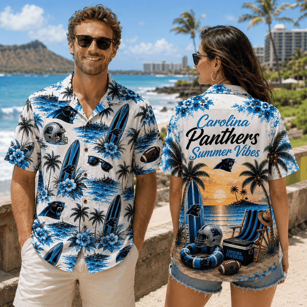 PREMIUM NFL X CAR Summer Vibes Premium Hawaiian Shirt Limited Edition NDT NHM 100626