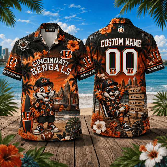 PREMIUM NFL X CIN Personalized Hawaiian Shirt FOR SUMMER HOLIDAY 190626