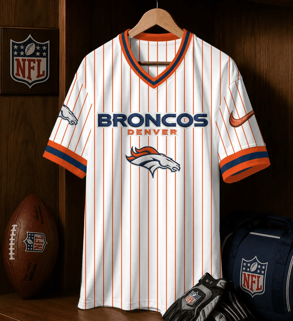 PREMIUM NFL X DEN CHARGER Casual Loose V neck Jersey NDT NHM 230526 1